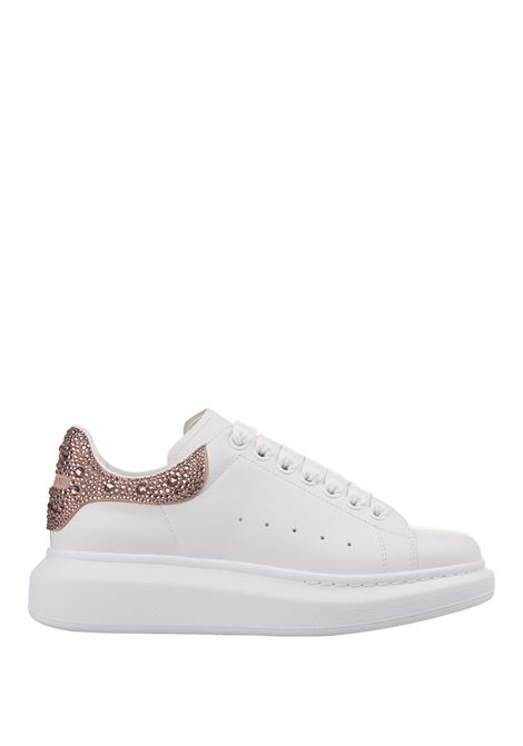 ALEXANDER MCQUEEN Sneaker Oversize in Bianco/Rosa Ciliegia - ALEXANDER MCQUEEN