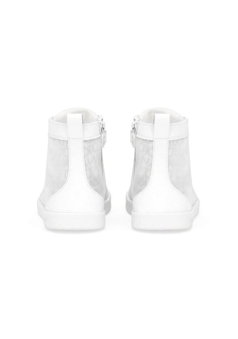 DOLCE & GABBANA KIDS Sneakers Alte Bianche Con Motivo Logo - DOLCE & GABBANA KIDS