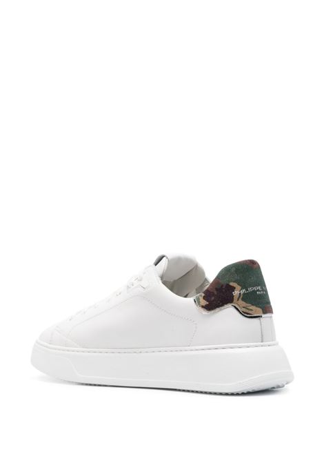 PHILIPPE MODEL Sneakers Basse Temple - Bianco E Camouflage - PHILIPPE MODEL