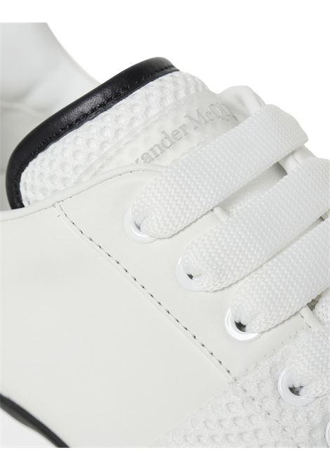 ALEXANDER MCQUEEN Sneakers Bianche E Nere In Pelle E Mesh - ALEXANDER MCQUEEN