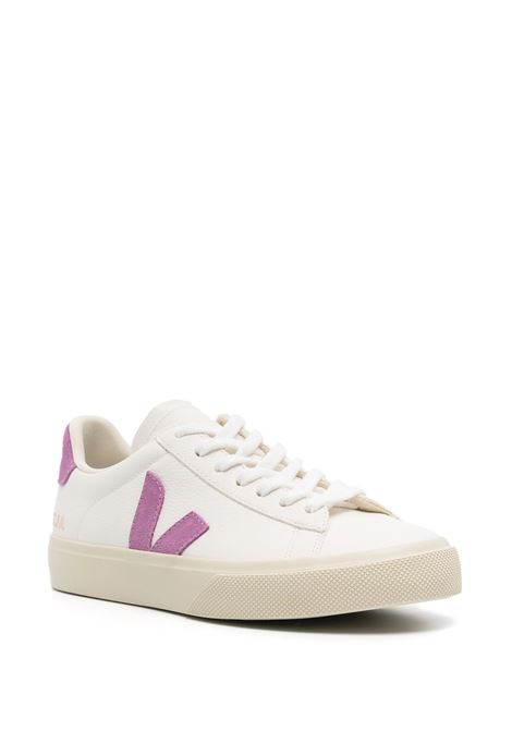 VEJA Sneakers Campo Chromefree In White/Mulberry - VEJA