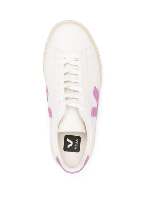 VEJA Sneakers Campo Chromefree In White/Mulberry - VEJA
