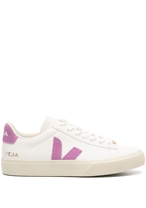 VEJA Sneakers Campo Chromefree In White/Mulberry - VEJA