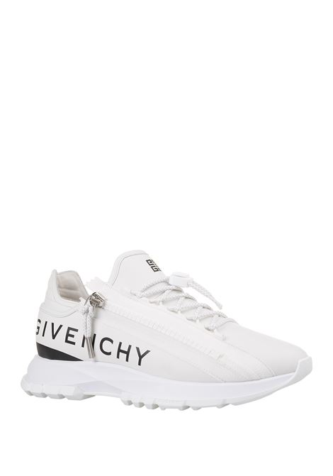 GIVENCHY Sneakers Da Running Spectre In Pelle Bianca Con Zip - GIVENCHY