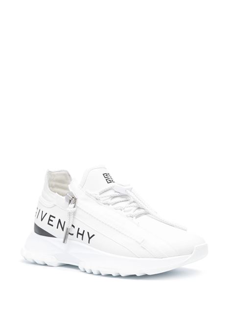 GIVENCHY Sneakers Da Running Spectre In Pelle Bianca Con Zip - GIVENCHY
