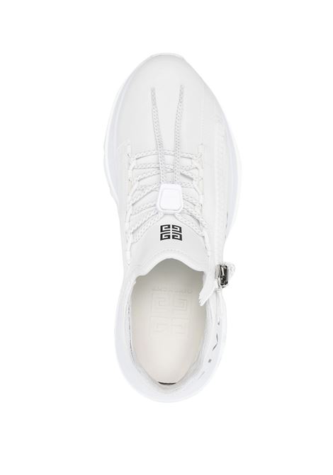 GIVENCHY Sneakers Da Running Spectre In Pelle Bianca Con Zip - GIVENCHY