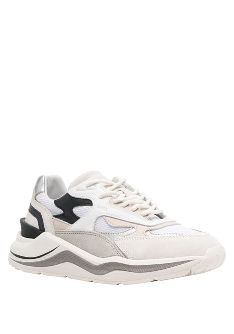 D.A.T.E. Sneakers Fuga Dragon Bianche-Argento - D.A.T.E