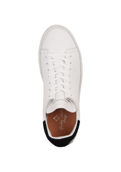 ANDREA VENTURA Sneakers Giannutri In Pelle Bianca Con Spoiler Blu - ANDREA VENTURA