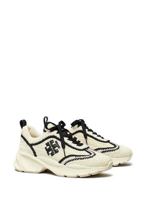 TORY BURCH Sneakers Good Luck In New Ivory/Perfect Black - TORY BURCH