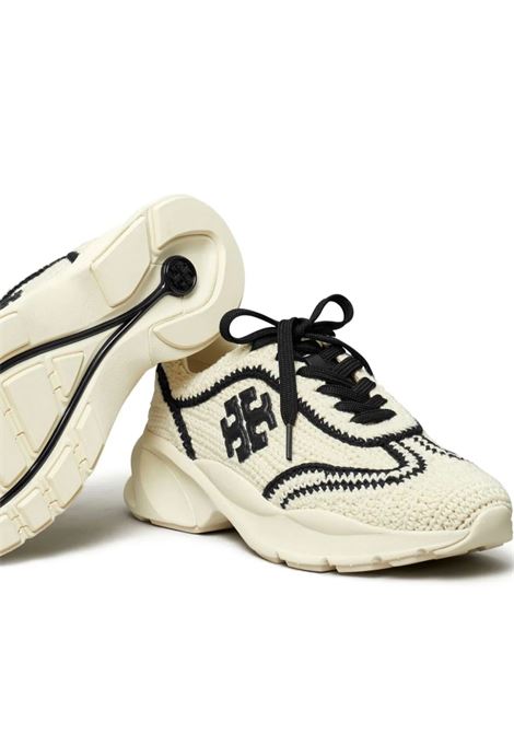TORY BURCH Sneakers Good Luck In New Ivory/Perfect Black - TORY BURCH