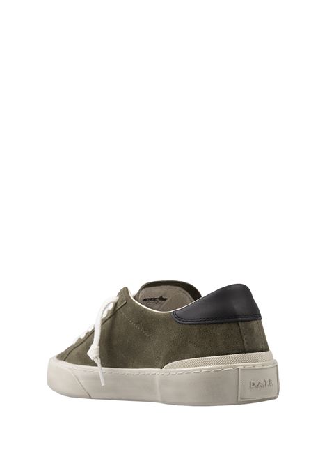 D.A.T.E. Sneakers Hill Low In Suede Verde Militare - D.A.T.E