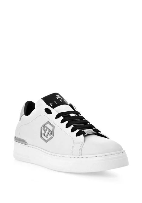 PHILIPP PLEIN Sneakers Low-Top Hexagon In Nappa Bianca - PHILIPP PLEIN