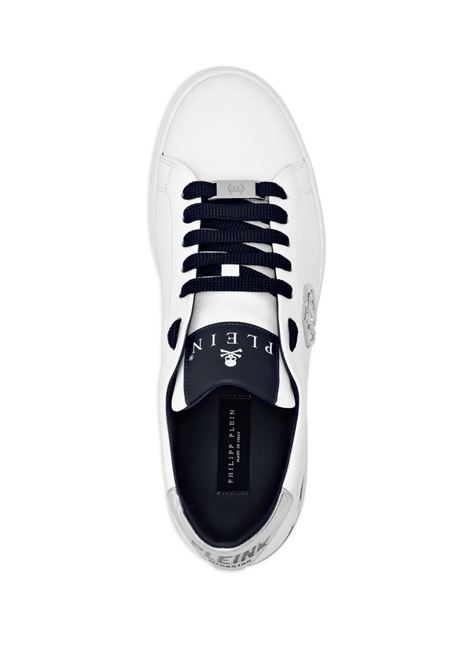 PHILIPP PLEIN Sneakers Low-Top Hexagon In Nappa Bianca - PHILIPP PLEIN