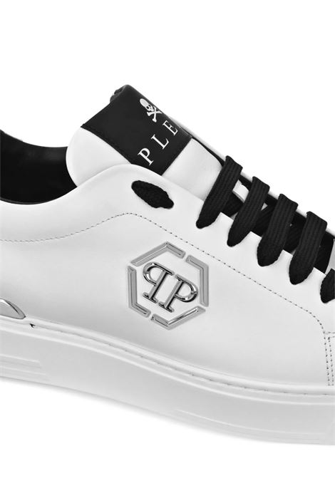 PHILIPP PLEIN Sneakers Low-Top Hexagon In Nappa Bianca - PHILIPP PLEIN