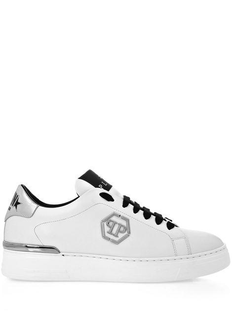 PHILIPP PLEIN Sneakers Low-Top Hexagon In Nappa Bianca - PHILIPP PLEIN