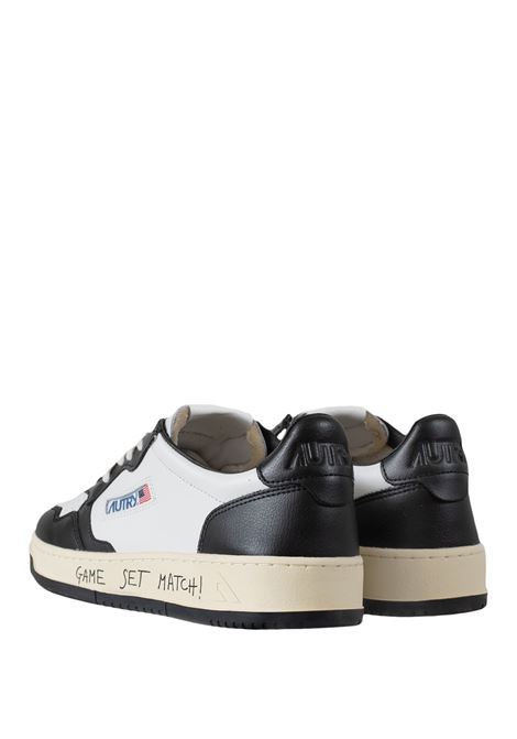 AUTRY Sneakers Medalist Low In Pelle Bianca E Nera - AUTRY
