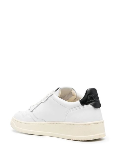AUTRY Sneakers Medalist Low In Pelle Bianca E Nera - AUTRY