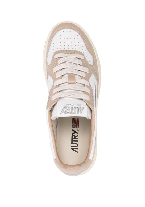 AUTRY Sneakers Medalist Low In Pelle Bianca E Pepper - AUTRY