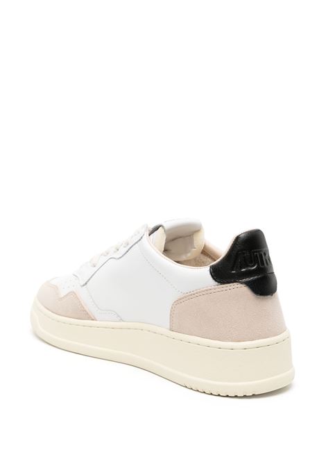 AUTRY Sneakers Medalist Low In Suede E Pelle Bianca E Nere - AUTRY