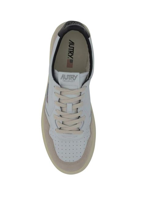 AUTRY Sneakers Medalist Low In Suede E Pelle Con Lettering - AUTRY
