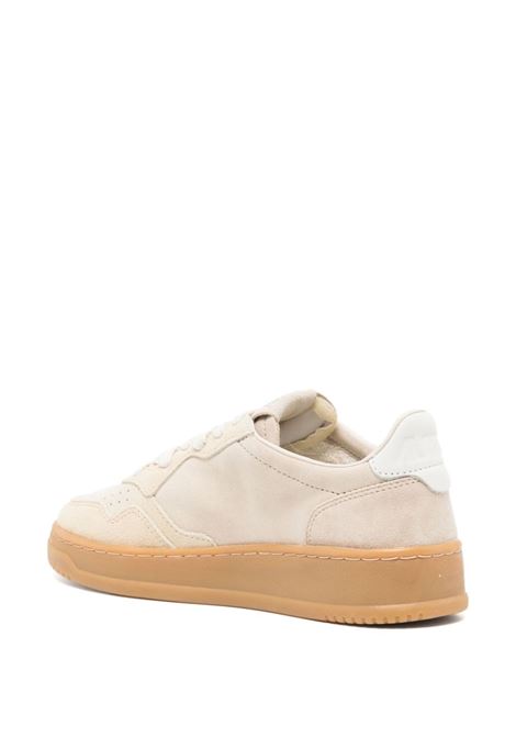 AUTRY Sneakers Medalist Low Super Vintage In Pelle Scamosciata Beige - AUTRY