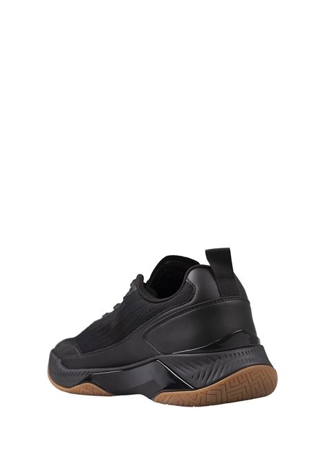 BOSS Sneakers Nere In Materiali Misti Con Suola Antiscivolo - BOSS