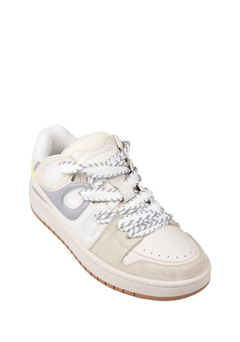 BARROW Sneakers Ollie Bianche Grigie E Beige - BARROW