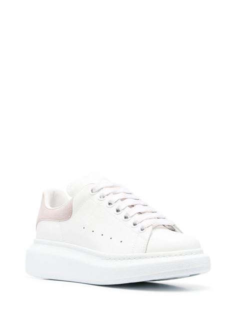 ALEXANDER MCQUEEN Sneakers Oversize Bianche Con Spoiler In Suede Patchouli - ALEXANDER MCQUEEN