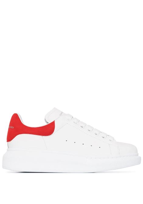 ALEXANDER MCQUEEN Sneakers Oversize Bianche Con Spoiler In Suede Rosso - ALEXANDER MCQUEEN