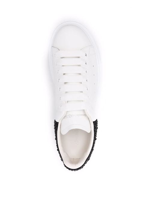 ALEXANDER MCQUEEN Sneakers Oversize Bianche Con Spoiler Nero Di Strass - ALEXANDER MCQUEEN