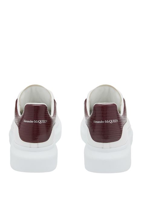 ALEXANDER MCQUEEN Sneakers Oversize In Bianco/Bordeaux - ALEXANDER MCQUEEN