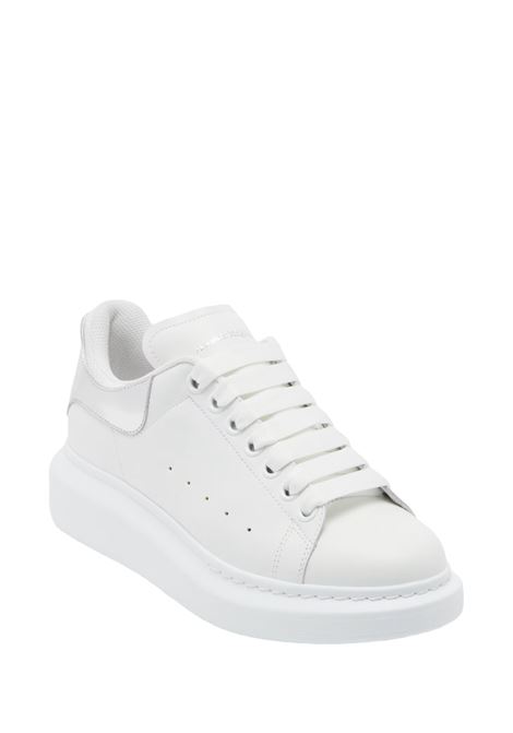 ALEXANDER MCQUEEN Sneakers Oversize In Bianco E Argento Metallizzato - ALEXANDER MCQUEEN