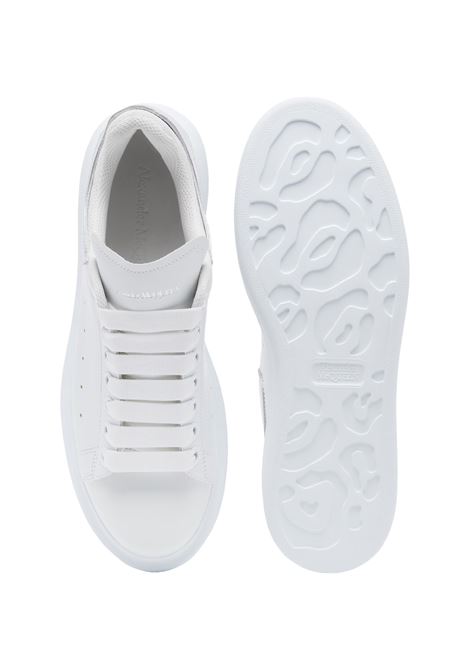 ALEXANDER MCQUEEN Sneakers Oversize In Bianco E Argento Metallizzato - ALEXANDER MCQUEEN