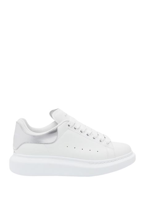 ALEXANDER MCQUEEN Sneakers Oversize In Bianco e Argento Metallizzato - ALEXANDER MCQUEEN