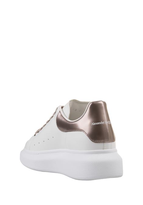 ALEXANDER MCQUEEN Sneakers Oversize In Bianco E Rosa Metallizzato - ALEXANDER MCQUEEN