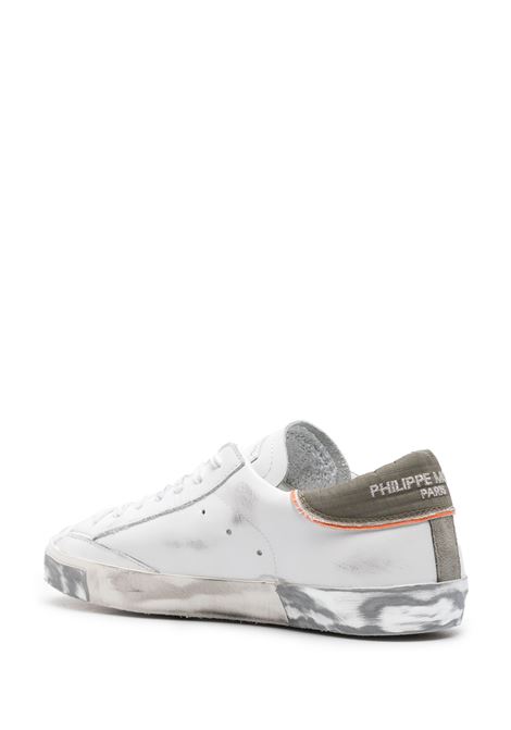 PHILIPPE MODEL Sneakers Prsx Bianche E Verdi - PHILIPPE MODEL