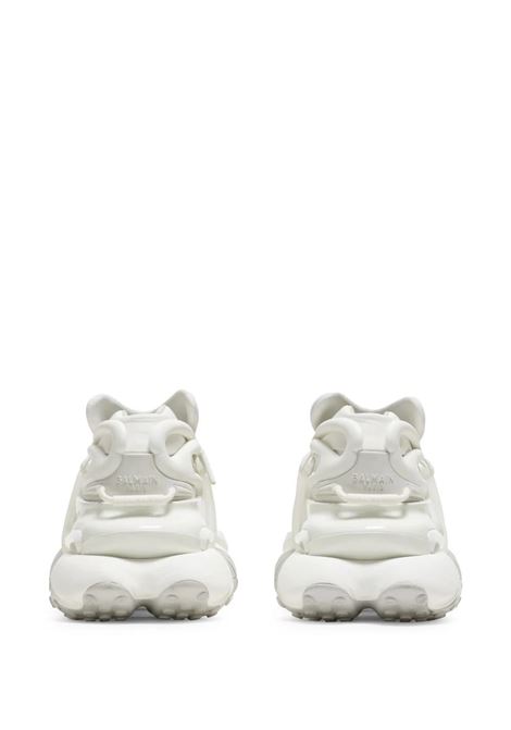 BALMAIN Sneakers Unicorn Bianche In Pelle E Neoprene - BALMAIN