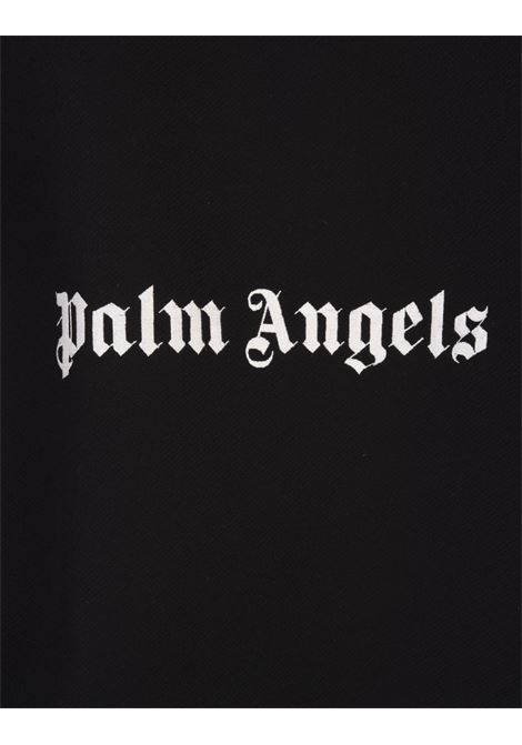 PALM ANGELS Sovracamicia Nera Con Logo A Contrasto - PALM ANGELS