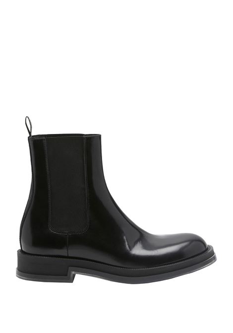 ALEXANDER MCQUEEN Stivaletti Chelsea Float in Nero/Trasparente - ALEXANDER MCQUEEN