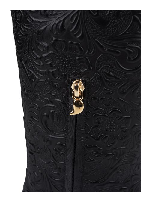 SKORPIOS Stivali Adriana Borgia In Pelle Nera Pecan - SKORPIOS