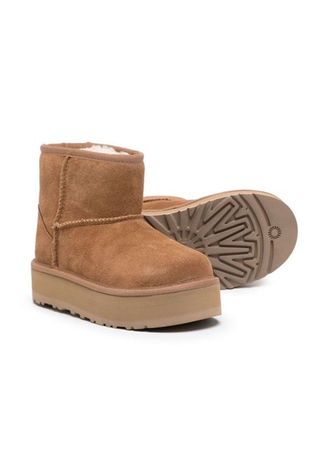 UGG KIDS Stivali Classic Mini Con Plateau Chestnut - UGG KIDS