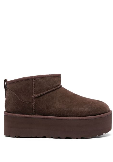 UGG Stivali Con Plateau Classic Ultra Mini Burnt Cedar - UGG