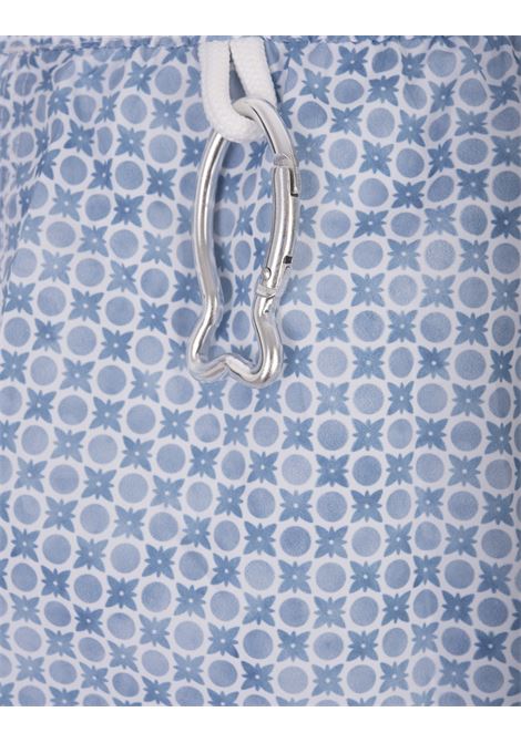 FEDELI Swim Shorts Con Micro Pattern Di Pois E Fiori - FEDELI