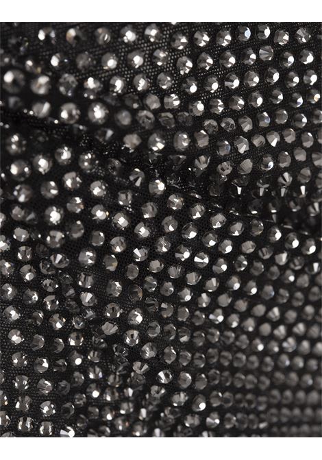 GIUSEPPE DI MORABITO T-Shirt A Maniche Lunghe Nera Con Dettaglio Strass All-Over - GIUSEPPE DI MORABITO