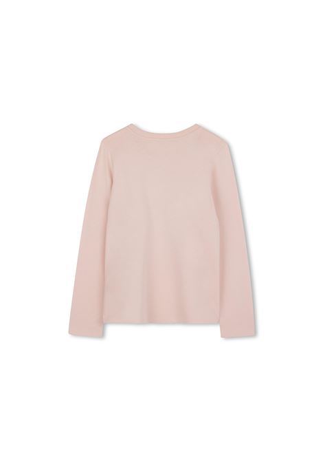 CHLOÉ KIDS T-Shirt A Maniche Lunghe Washed Pink Con Logo - CHLOÉ KIDS