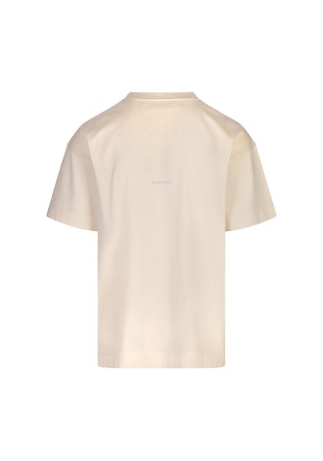 GIVENCHY T-Shirt Avorio Con Logo 4G Bicolore - GIVENCHY