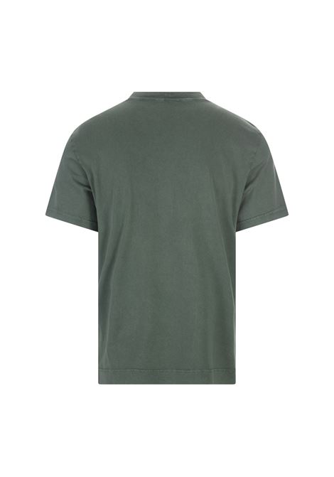 FEDELI T-Shirt Basic In Cotone Organico Verde Muschio - FEDELI