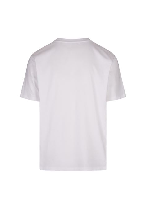 BALMAIN T-Shirt Bianca Con Logo Balmain Paris - BALMAIN