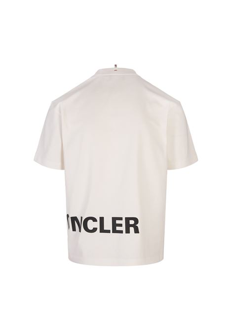 MONCLER GRENOBLE T-Shirt Bianca Con Logo Moncler Grenoble - MONCLER GRENOBLE