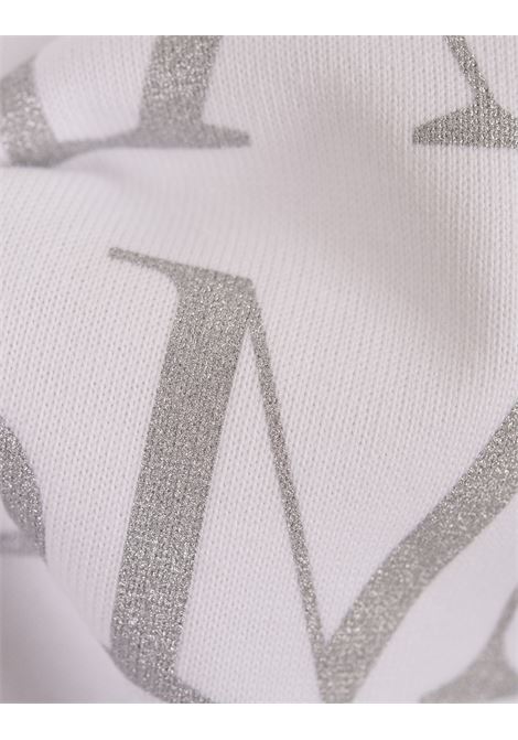 ALEXANDER MCQUEEN T-Shirt Bianca Con Logo Riflesso - ALEXANDER MCQUEEN